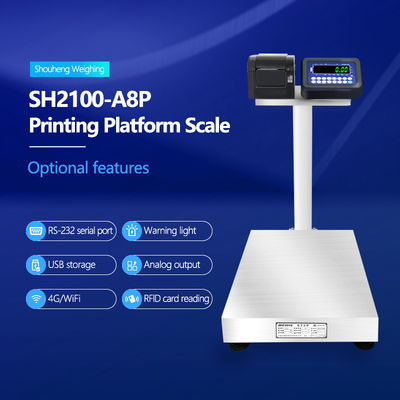 SH2100-A8P Tabellenwaage Hochgenauigkeit und LED-Display 50cm*60cm Größe zum Wiegen/Drucken