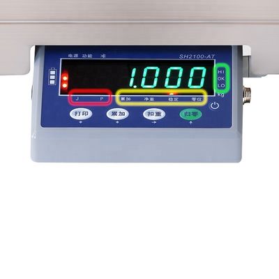 15 kg Abteilung 2g/1g Kapazität Elektronische Tischwaage mit Bluetooth und LED-Display
