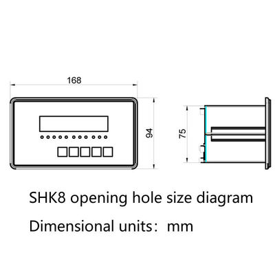 SHK8 Gewichtskontrollindikator des Batching-Scale-Steuerungssystems mit 3 Eingängen und 3 Ausgängen