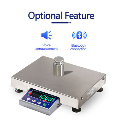 SOHE ATS 6KG 304 Bluetooth-LED-Display aus Edelstahl zum Wiegen/Drucken