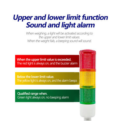 LED-Display 6KG Dreifarbige Alarmlampen aus Stahl mit U-Disk-Speicher und Druck