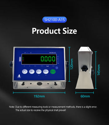 SOHE A1S 304 Edelstahl Wasserdichtes Gewichtsindikator mit LED-Display