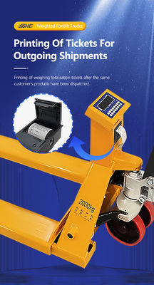 SOHE SCS Druckmesser Schwere gelbe Gabelstaplerwaage mit LED-Display