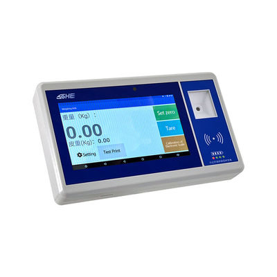 7-Zoll-ABS-LCD-Display Android-Smart-Bildschirm mit QR-Code-Batterie-Kamera Karten-Gewichtsanzeiger und Sensor