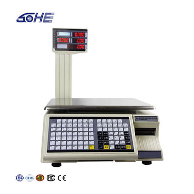 Straffung der 30kg Division 10g Tischwaage mit erweiterter Druckfunktion und Barcode-Funktion