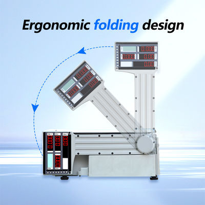 Straffung der 30kg Division 10g Tischwaage mit erweiterter Druckfunktion und Barcode-Funktion