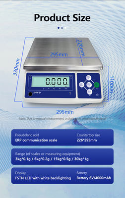 LCD-Display AC/DC-Stromversorgung Wiegeskala SHWDL-485 für industrielle Wiege