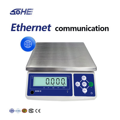 SHWDL-15KG Ethernet-Funktionstabellenwaage mit LCD-Display und AC/DC-Stromversorgung