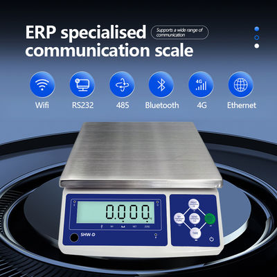 SHWDL-15KG Ethernet-Funktionstabellenwaage mit LCD-Display und AC/DC-Stromversorgung