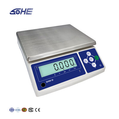 SHWDL-15KG Ethernet-Funktionstabellenwaage mit LCD-Display und AC/DC-Stromversorgung