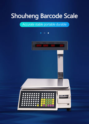 Erweiterte Druckbarcode-Tischwaage SHW-TMB 30kg mit AC 100-240V/DC21V Leistung