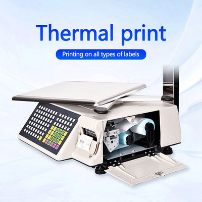 Erweiterte Druckbarcode-Tischwaage SHW-TMB 30kg mit AC 100-240V/DC21V Leistung