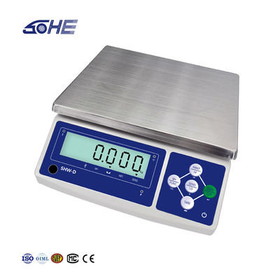 Genauigkeit Stufe III SHWDL-Wireless WIFI Elektronische Tischwaage mit 6 kg Kapazität und 1