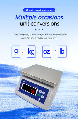 Doppelschirm, wasserdichte elektronische Waage mit LED-Display und maximaler Kapazität von 30 kg
