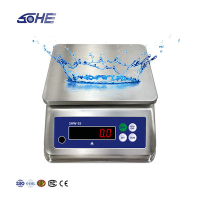 15 kg S5 Doppelschirm Edelstahl Wasserdicht Tisch Elektronische Waage für -10 C-40 C