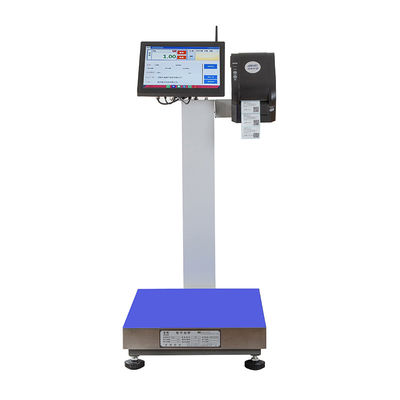 15-Zoll-LCD-Display 15-500 kg Meeresfrüchte Verarbeitung Dock Android Druck Etiketten Skala -10-40C