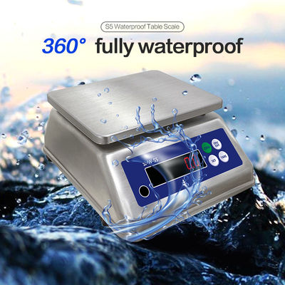 SOHE S5 3KG Edelstahlskala mit Dual-LED-Display und IP68-Wasserdichte