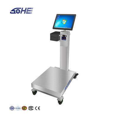 Gewichtung der industriellen Plattform Skala 60cm x 80cm mit rotierendem 15&quot; Android Touchscreen