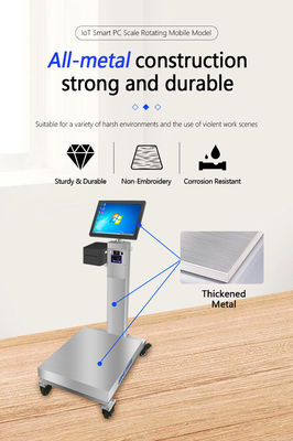 Gewichtung der industriellen Plattform Skala 60cm x 80cm mit rotierendem 15&quot; Android Touchscreen