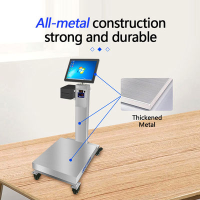 Gewichtung der industriellen Plattform Skala 60cm x 80cm mit rotierendem 15&quot; Android Touchscreen