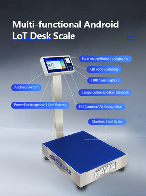 Blaue 7-Zoll Sohe Android Smart Scale mit ID/IC/RFID Karten Sammlung und Internet der Dinge Entry-Exit System