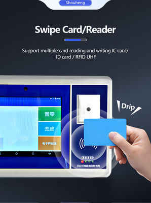 Blaue 7-Zoll Sohe Android Smart Scale mit ID/IC/RFID Karten Sammlung und Internet der Dinge Entry-Exit System