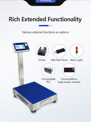 Maximale Reichweite 200 kg Industrie-Android-Smart Scale mit 7-Zoll-Bildschirm und LCD-Display