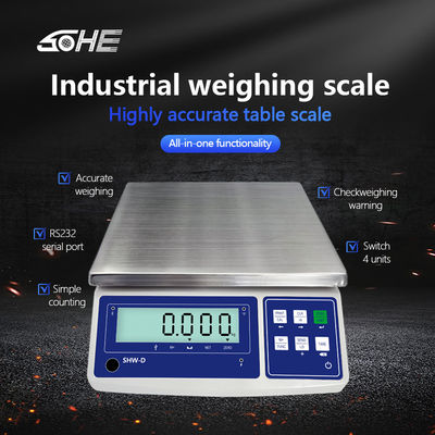 SOHE WD 3KG Industriewaage mit LCD-Display und AC220V/50HZ-Leistung