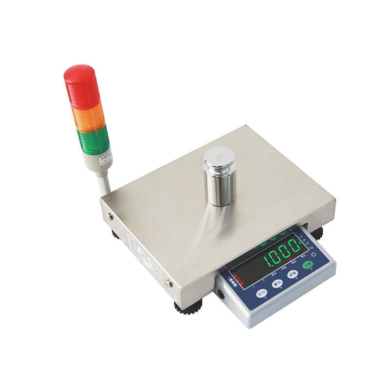 Industrielle Waage 3 kg Dreifarbiger Alarm mit Bluetooth-Kommunikationsmethode