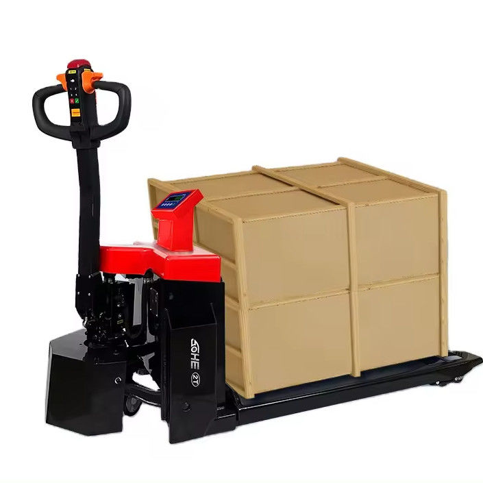 Batteriebetriebene SOHE 1-3 Tonnen schmale elektrische Palettenlastwagen mit Skala und LED-Display