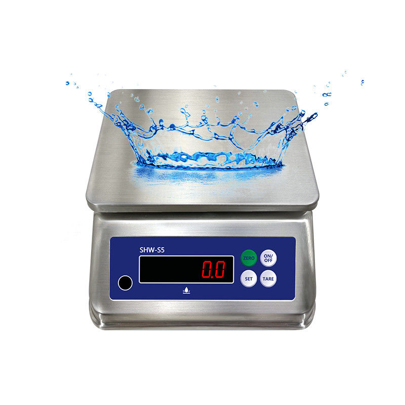 15 kg S5 Doppelschirm Edelstahl Wasserdicht Tisch Elektronische Waage für -10 C-40 C